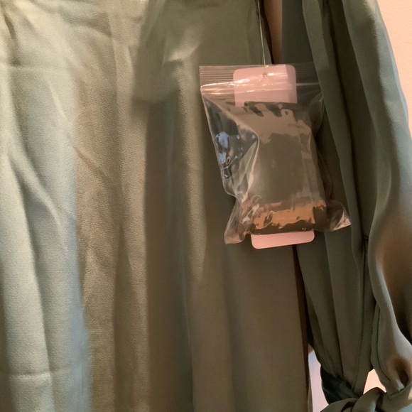 Azazie maxi satin dress sz l - Picture 6 of 12